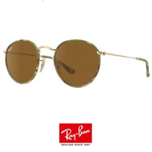 Ray Ban Full Color Round Camo Sunglasses RB3447JM 169